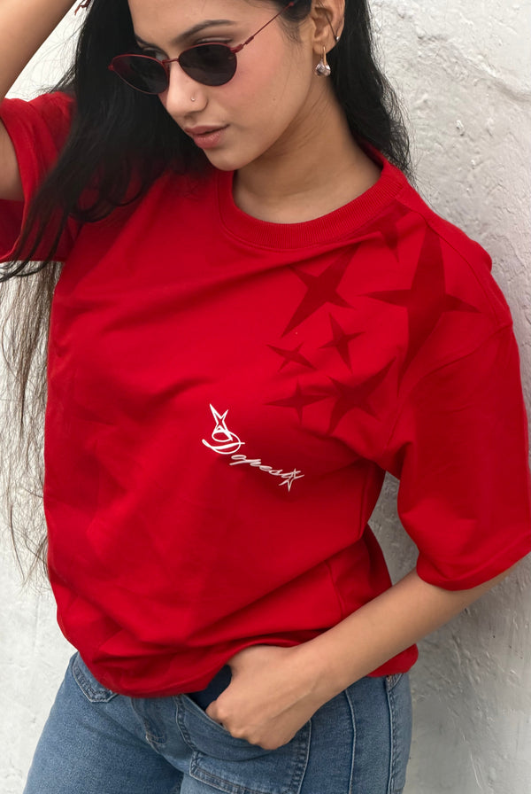 FLOCKED STAR T-Shirt